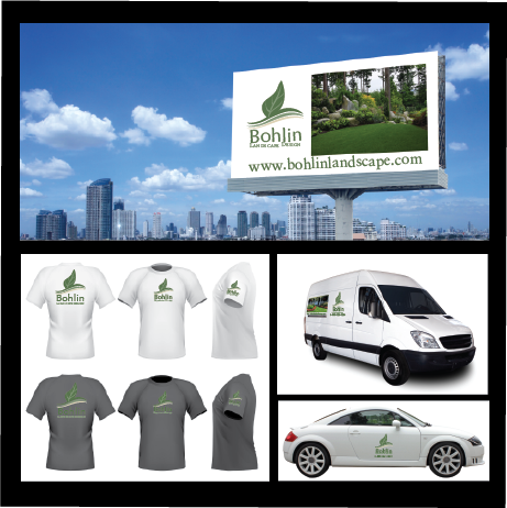 Bohlin logo shown on t-shirts and business vehicles