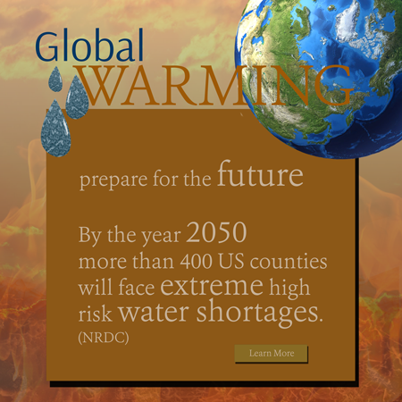 Global Warming interactive ad - prepare for the future.
