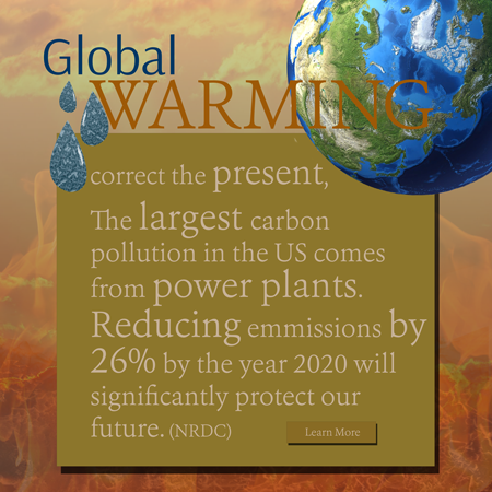 Global Warming interactive ad - correct the present.