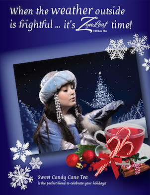 Sweet Candy Cane Tea magazine ad.