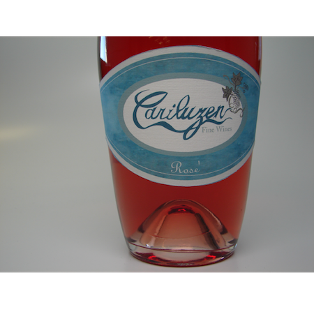 Wine label design closeup.