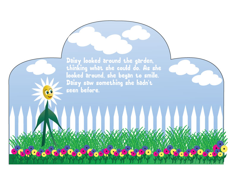 She looked around the garden and thought and thought.